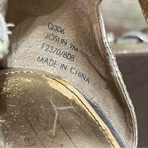 Coach Joslin Gold Wedge Sandals - Picture 8 of 8